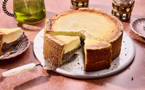 Ein köstlicher Frau Holle Kuchen mit Mohnfüllung und cremigem Käsekuchen.